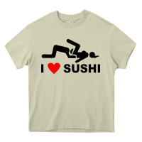 Mossy i love sushi funny Heavy Core Tee - artisFamous