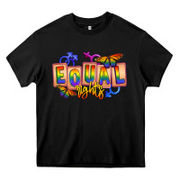 Black Equal rights Heavy Core Tee - FaDigitalArtStudio