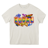 Cream Equal rights Heavy Core Tee - FaDigitalArtStudio