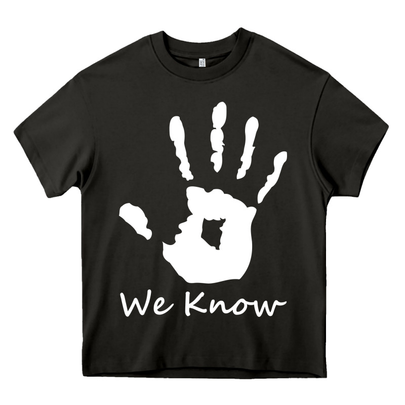 Skyrim Dark Brotherhood We Know Hand Novelty Kids Mens Womens T Shirt Heavy Core Tee by artisFamous | Teevron