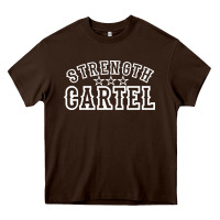 Chocolate Brown strength cartel Heavy Core Tee - artisFamous