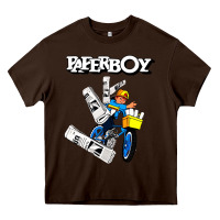 Chocolate Brown paperboy Heavy Core Tee - artisFamous