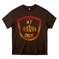 Chocolate Brown chess crew Heavy Core Tee - artisFamous