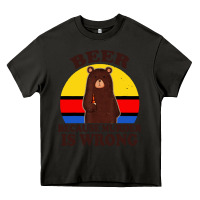 Asphalt funny beer because murder is wrong for drinking men lover Heavy Core Tee - artisFamous