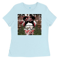Baby Blue Little Miss Ladies Tee - CowhideDigitalArt