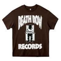 Chocolate Brown death row records Heavy Core Tee - artisFamous
