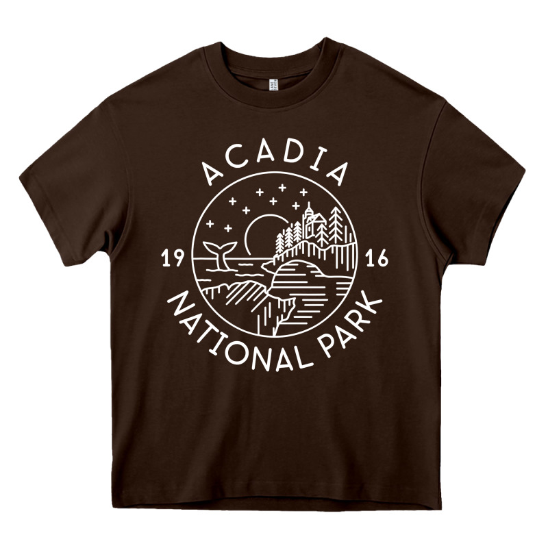 A.ca.di.a National Park 1916 Mai.ne Bar Harbor T Sh Heavy Core Tee by artisFamous | Teevron