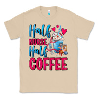 Mushroom Half Nurse Half Coffee Classic Tee - FaDigitalArtStudio