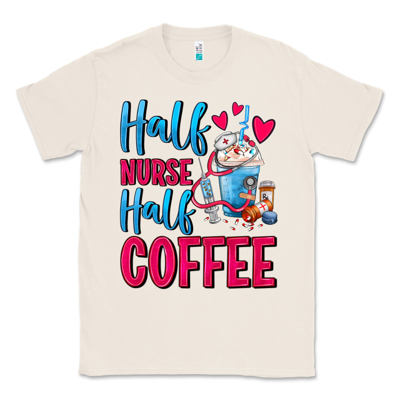 Half Nurse Half Coffee Classic Tee by FaDigitalArtStudio | Teevron