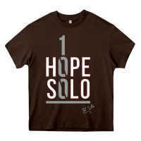 Chocolate Brown 1 hope solo Heavy Core Tee - artisFamous