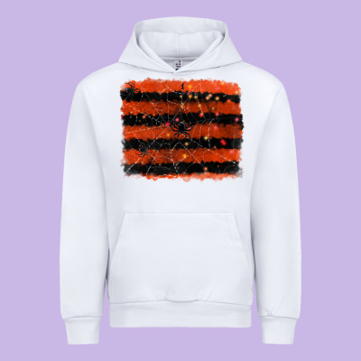 Halloween Spider Backround Urban Hoodie Designed By Ranaportraitstore