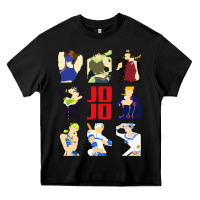 Black jojo adventure Heavy Core Tee - artisFamous