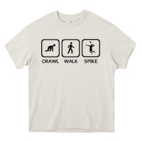 Cream crawl walk spike volleyball Heavy Core Tee - artisFamous