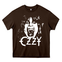 Chocolate Brown crazy train vintage rock Heavy Core Tee - artisFamous