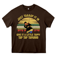 Chocolate Brown happy gilmore comedy Heavy Core Tee - artisFamous