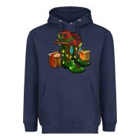 Cowboy Hat With Boots Christmas Heavyweight Hoodie | Teevron