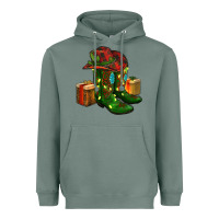 Sage cowboy hat with boots christmas Heavyweight Hoodie - RanaPortraitStore
