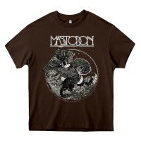 Chocolate Brown mastodon Heavy Core Tee - artisFamous