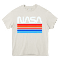 Cream vintage retro nasa Heavy Core Tee - artisFamous