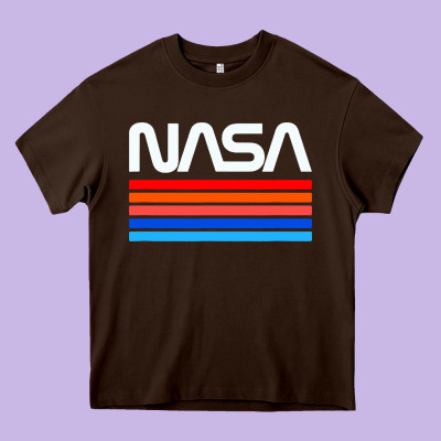 Vintage Retro Nasa Heavy Core Tee Designed By Artisfamous