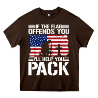 Chocolate Brown if the flag offends you Heavy Core Tee - artisFamous
