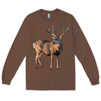 Chestnut Mule Buck Deer Long Sleeve Tee - LillyAllenDesigns