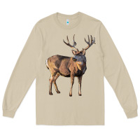 Mushroom Mule Buck Deer Long Sleeve Tee - LillyAllenDesigns