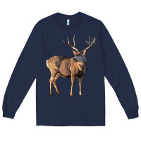 Navy Mule Buck Deer Long Sleeve Tee - LillyAllenDesigns