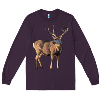 Plum Mule Buck Deer Long Sleeve Tee - LillyAllenDesigns
