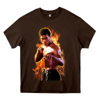 Chocolate Brown bruce leroy Heavy Core Tee - artisFamous