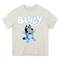 Cream blue cats Heavy Core Tee - artisFamous