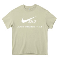 Mossy jesus just praise him jesus surfed christian Heavy Core Tee - artisFamous