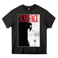 Asphalt scarface distressed movie photo Heavy Core Tee - artisFamous