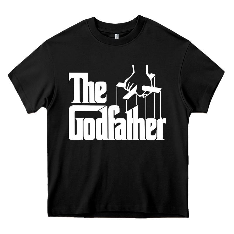 The Godfather Original White Title Heavy Core Tee by artisFamous | Teevron