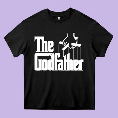 The Godfather Original White Title Heavy Core Tee Designed By Artisfamous