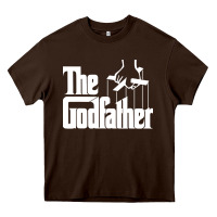 Chocolate Brown the godfather original white title Heavy Core Tee - artisFamous