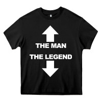 Black the man the legend funny adult humor Heavy Core Tee - artisFamous