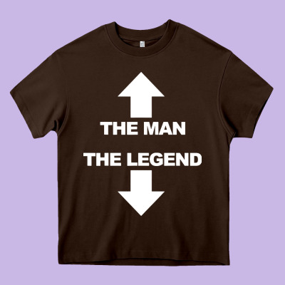 The Man The Legend Funny Adult Humor Heavy Core Tee Designed By Artisfamous