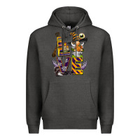 Charcoal Heather halloween love gnome Premium Hoodie - BarkalooDesign