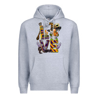 Heather Grey halloween love gnome Premium Hoodie - BarkalooDesign