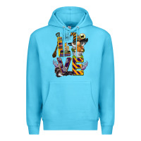 Ocean Blue halloween love gnome Premium Hoodie - BarkalooDesign