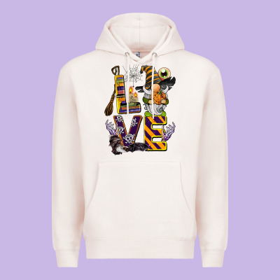 Halloween Love Gnome Premium Hoodie Designed By Barkaloodesign