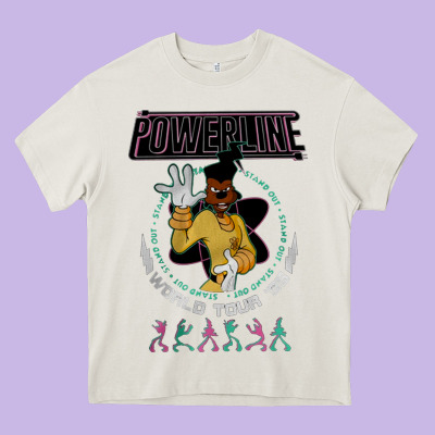 A Movie Powerline Heavy Core Tee Designed By Artisfamous
