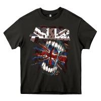 Asphalt asking alexandria flag Heavy Core Tee - artisFamous