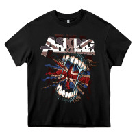 Black asking alexandria flag Heavy Core Tee - artisFamous