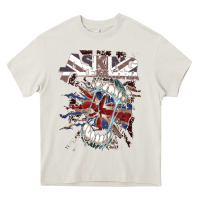 Cream asking alexandria flag Heavy Core Tee - artisFamous