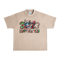 French Oak 2023 Happy New Year Urban Heavy Tee - CowhideDigitalArt