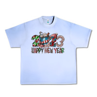 Grape Ice 2023 Happy New Year Urban Heavy Tee - CowhideDigitalArt