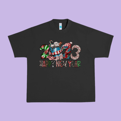 2023 Happy New Year Urban Heavy Tee Designed By Cowhidedigitalart