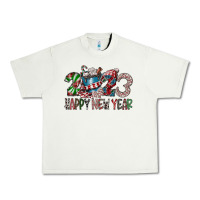 Pistachio 2023 Happy New Year Urban Heavy Tee - CowhideDigitalArt